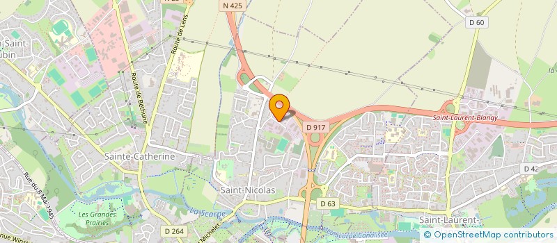 localisation de l'entreprise SA DOMINIQUE THERY à SAINT-NICOLAS