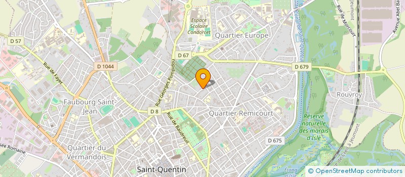 localisation de l'entreprise SA DRAIN IMMOBILIER à SAINT-QUENTIN