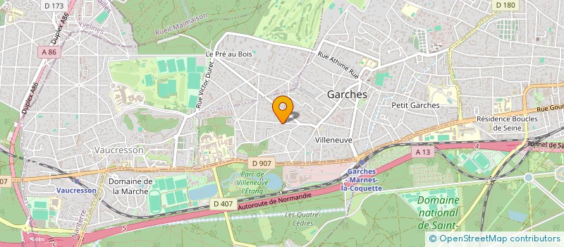 localisation de l'entreprise SA DU CAP COZ à GARCHES