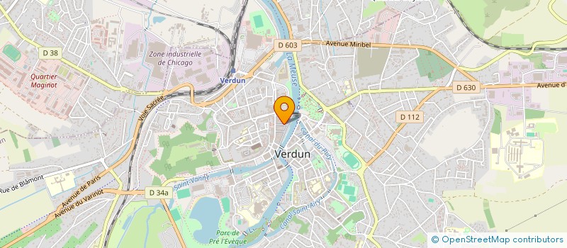localisation de l'entreprise SA DU COQ HARDI  VERDUN