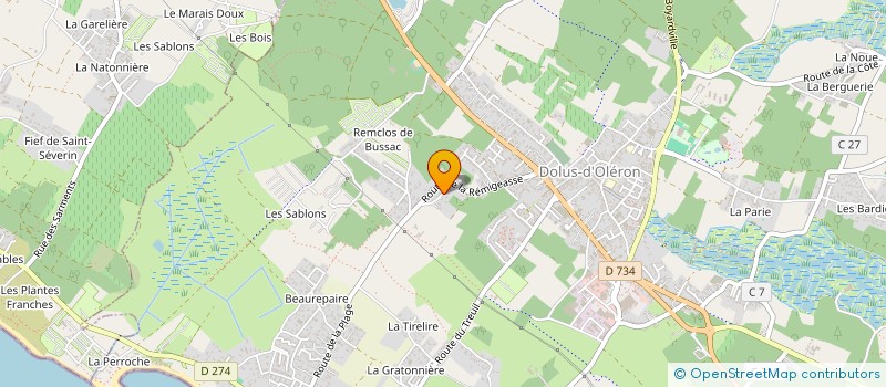 localisation de l'entreprise SA DU DOMAINE DE LA CASCADE D OLERON à DOLUS D'OLERON