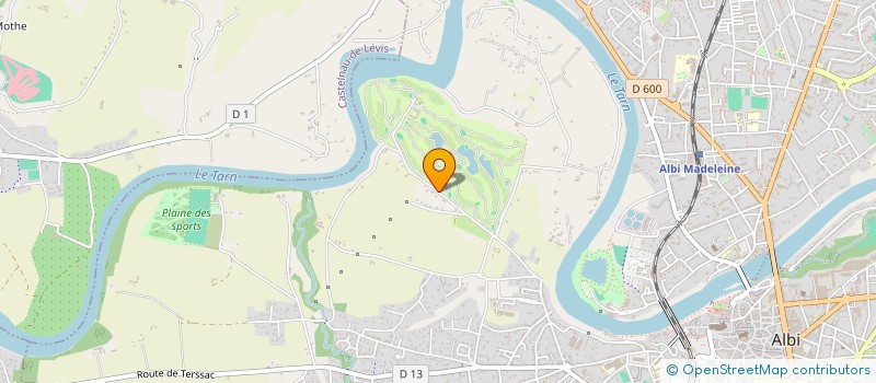 localisation de l'entreprise SA DU GOLF D ALBI LASBORDES  ALBI