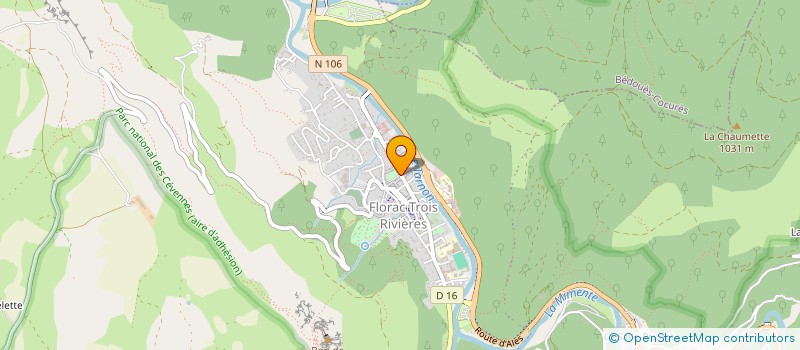 localisation de l'entreprise SA DU GRAND HOTEL DU PARC  FLORAC TROIS RIVIERES