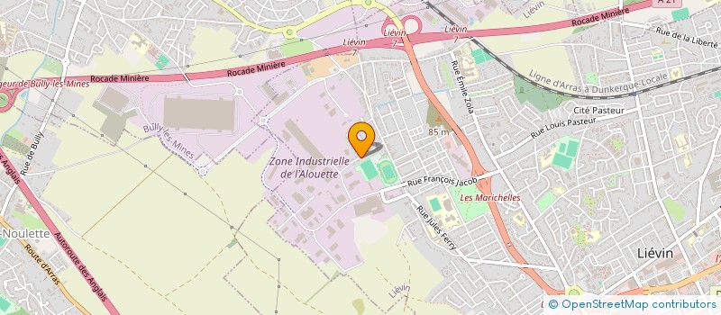 localisation de l'entreprise SA DUBRUQUE BATIMENTS TRAVAUX PUBLICS à LIEVIN