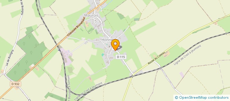 localisation de l'entreprise SA DUCOURANT à HONNECHY