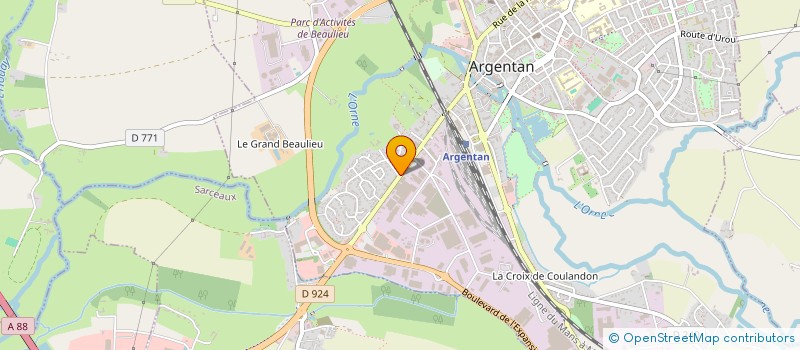 localisation de l'entreprise SA DUFRA à ARGENTAN
