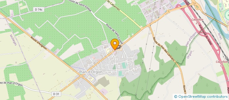 localisation de l'entreprise SA DURANCE EMBALLAGES  PLAN-D'ORGON