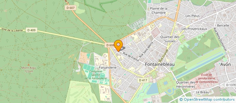 localisation de l'entreprise SA DUTHEIL COMPTOIR DES SPECIALITES à FONTAINEBLEAU
