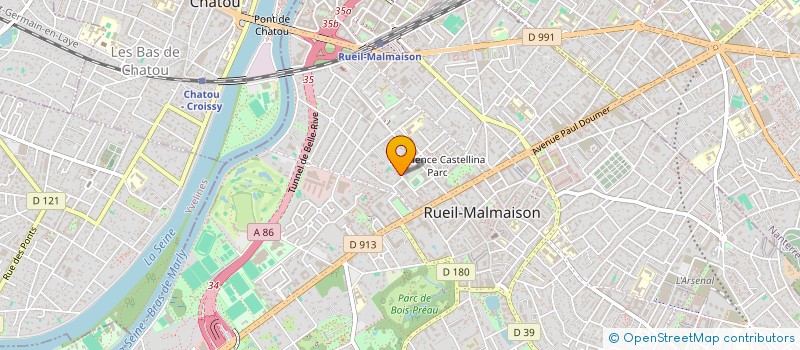 localisation de l'entreprise SA DYNAFLUID à RUEIL-MALMAISON