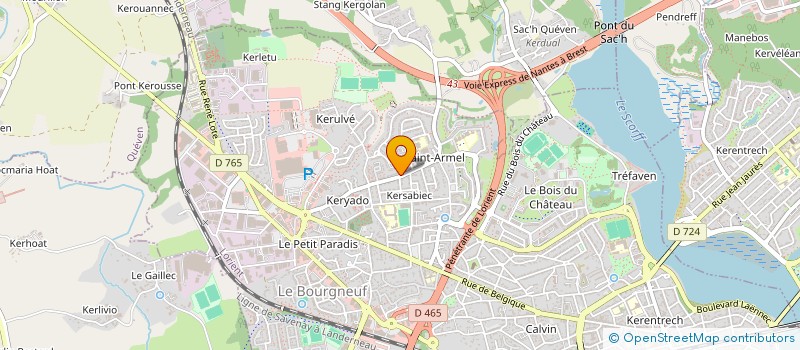 localisation de l'entreprise SA ELAN à LORIENT