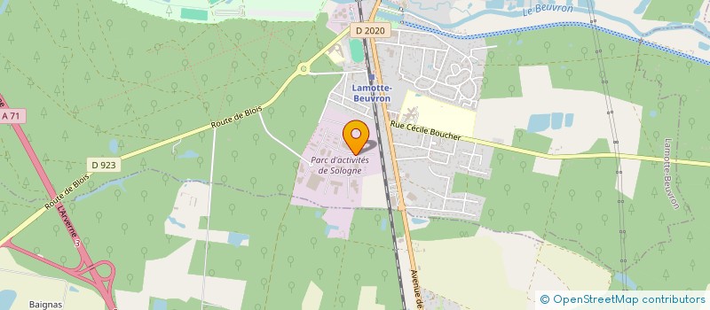 localisation de l'entreprise SA ELF DISTRIBUTION  NOUAN-LE-FUZELIER