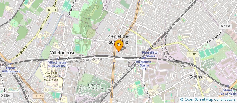 localisation de l'entreprise SA ELIACO à PIERREFITTE SUR SEINE