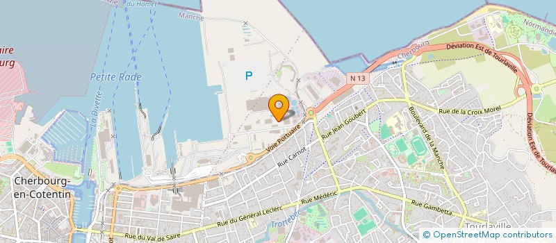 localisation de l'entreprise SA EMDP INTERNATIONAL à CHERBOURG-EN-COTENTIN