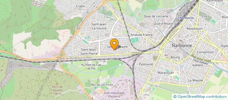 localisation de l'entreprise SA EMILE ANDRE à NARBONNE