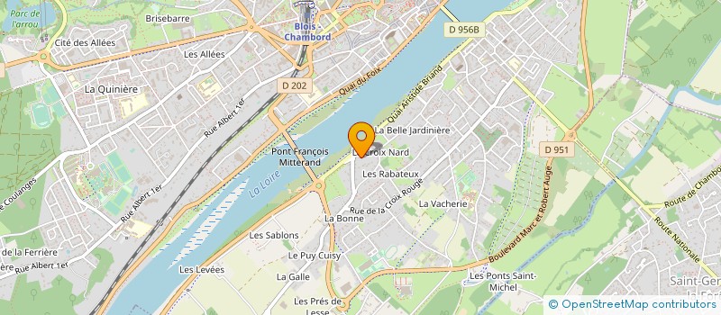 localisation de l'entreprise SA ENTREPRISE GUEBLE  BLOIS