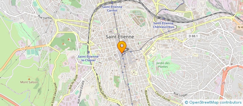 localisation de l'entreprise SA ENTREPRISE J. C. STRIBICK ET FILS à SAINT-ETIENNE
