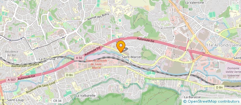 localisation de l'entreprise SA ENTREPRISE MERIDIONALE CONTINU OFFSET à MARSEILLE