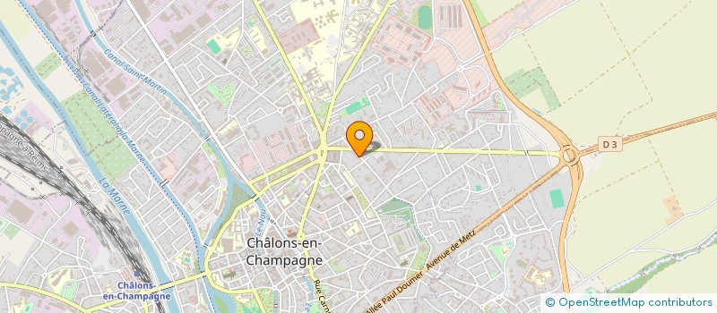 localisation de l'entreprise SA ENTREPRISE POULLET à CHALONS-EN-CHAMPAGNE
