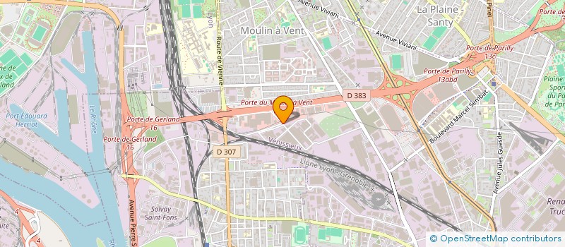 localisation de l'entreprise SA ESPACE ET CIE à VENISSIEUX