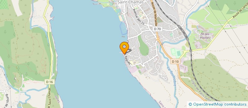 localisation de l'entreprise SA ESPACES VERTS TRAVAUX PUBLICS  SAINT CHAMAS