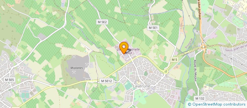 localisation de l'entreprise SA ESTEBAN à LAVERUNE
