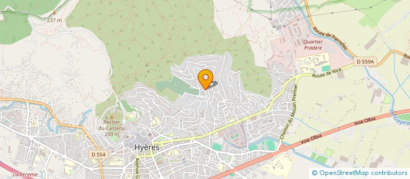 localisation de l'entreprise SA ET RO à HYERES