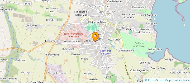 localisation de l'entreprise SA ETABL PIERRE CAROFF à SAINT-POL-DE-LEON