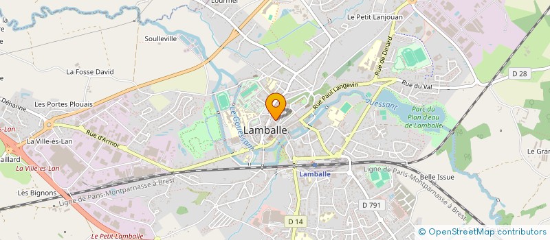 localisation de l'entreprise SA ETABLISSEMENTS BOSCHAT à LAMBALLE-ARMOR