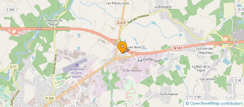 localisation de l'entreprise SA ETABLISSEMENTS CONTAMINE à SAINT JUNIEN