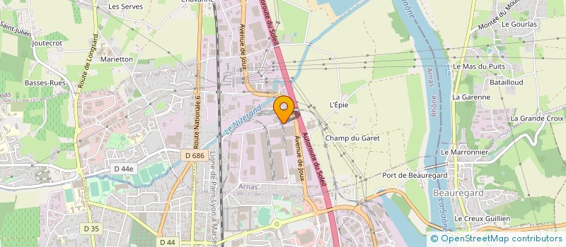 localisation de l'entreprise SA ETABLISSEMENTS MATHIAS  ARNAS