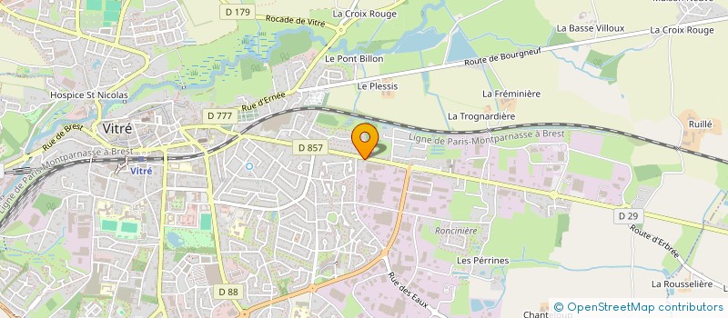 localisation de l'entreprise SA ETABLISSEMENTS PASQUET à VITRE