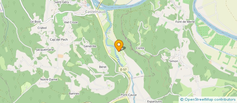 localisation de l'entreprise SA ETS BADOURES ET FILS à SAINT-CYBRANET
