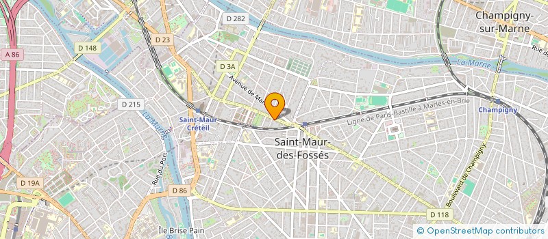 localisation de l'entreprise SA ETS SOPHIA 1 à SAINT-MAUR-DES-FOSSES