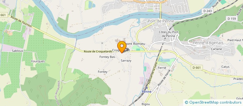 localisation de l'entreprise SA EUROCHAMPI  PENNE-D'AGENAIS