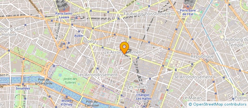 localisation de l'entreprise SA EXPRESS BOURSE  PARIS