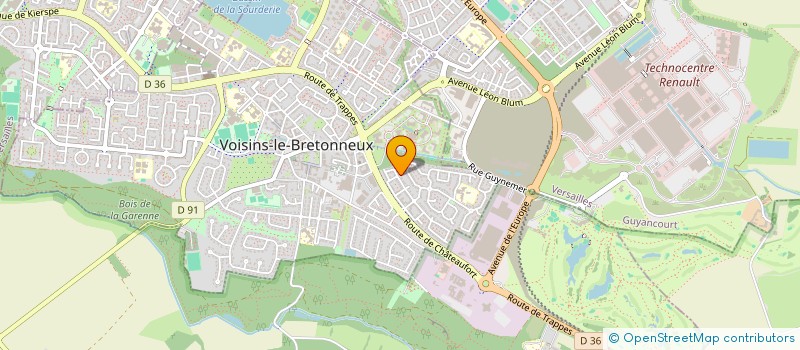 localisation de l'entreprise SA EYAAN  VOISINS-LE-BRETONNEUX