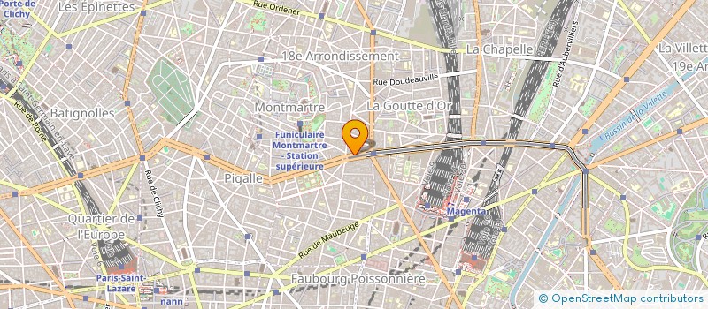 localisation de l'entreprise SA FABIEN MARCEAU  PARIS 18