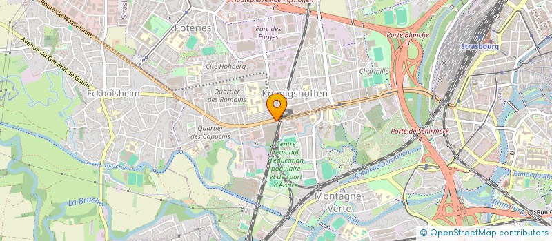 localisation de l'entreprise SA FARIA à STRASBOURG