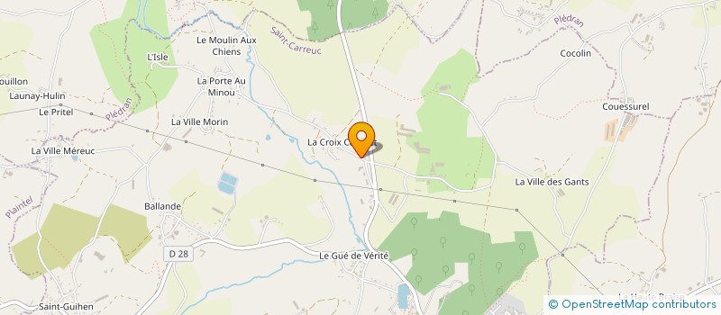 localisation de l'entreprise SA FEILLET VOLAILLES à SAINT-CARREUC
