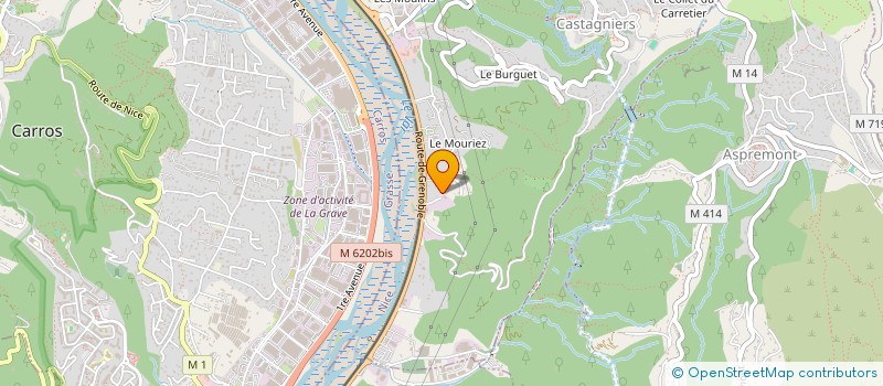 localisation de l'entreprise SA FERRARI à CASTAGNIERS