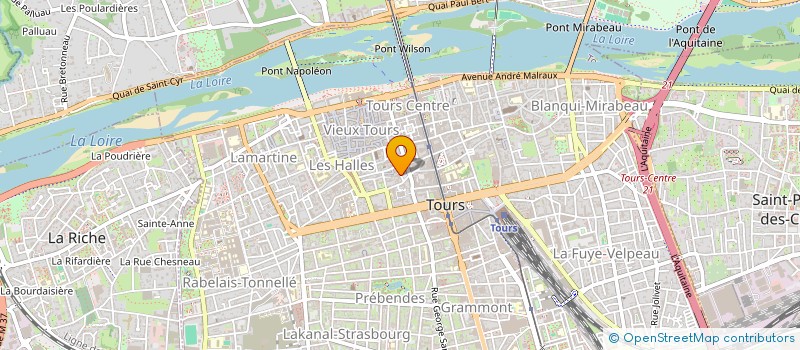 localisation de l'entreprise SA FINANCIERE DE VEZINNES  TOURS