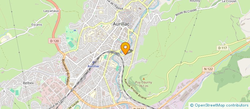localisation de l'entreprise SA FINANCIERE REGIONALE MASSIF CENTRAL à AURILLAC