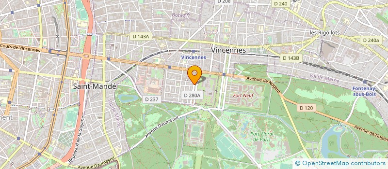 localisation de l'entreprise SA FIRMIN GRANDOU à VINCENNES