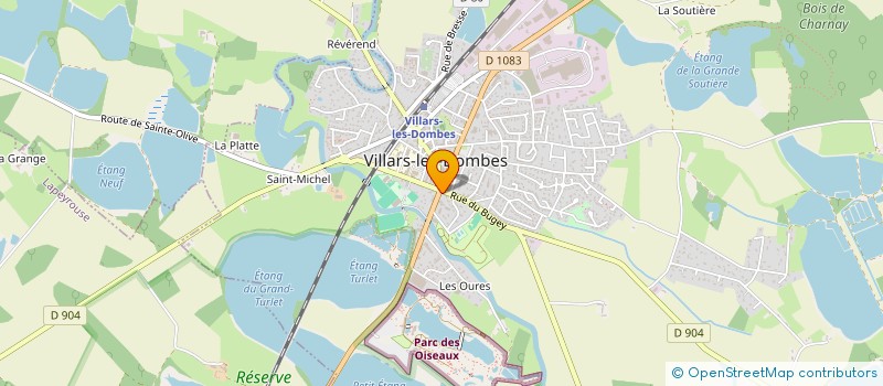 localisation de l'entreprise SA G.AGHILONE à VILLARS-LES-DOMBES