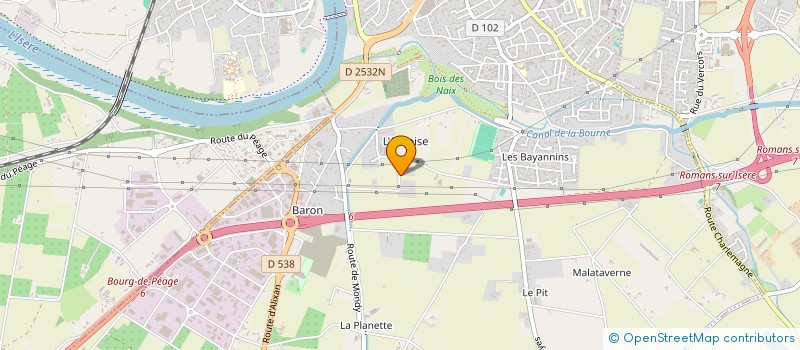 localisation de l'entreprise SA G O R  BOURG-DE-PEAGE