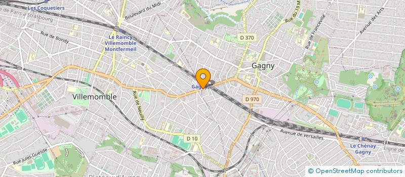 localisation de l'entreprise SA GAGNY à GAGNY