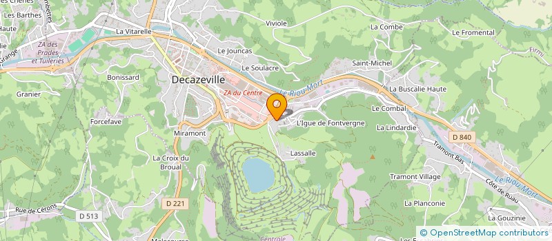 localisation de l'entreprise SA GAILLAC THERMI SERVICE à DECAZEVILLE