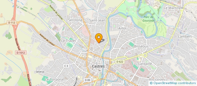 localisation de l'entreprise SA GAILLETON à CASTRES
