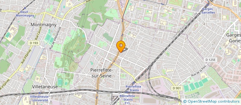 localisation de l'entreprise SA GARAGE CARDINAL à PIERREFITTE-SUR-SEINE