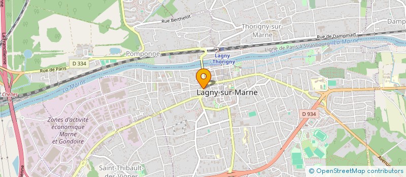 localisation de l'entreprise SA GARAGE COLLAS à LAGNY-SUR-MARNE